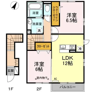 Real(レアル)【2階】の間取り