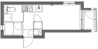 東京都新宿区山吹町【マンション】の間取り