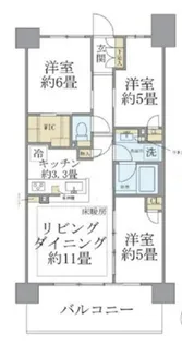 東京都練馬区上石神井3【マンション】の間取り