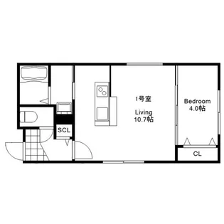 La Dolce Vita (ラ・ドルチェヴィータ)【3階】の間取り