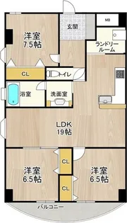 大阪府大阪市旭区生江1【マンション】の間取り