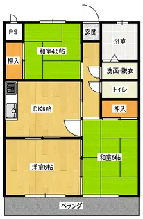 パークサイド【2階】の間取り