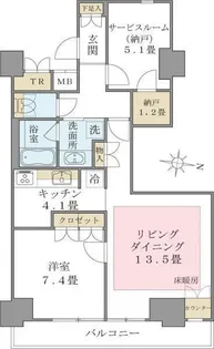 東京都江東区東雲1【マンション】の間取り