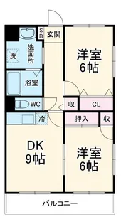 プチメゾン弥生【3階】の間取り