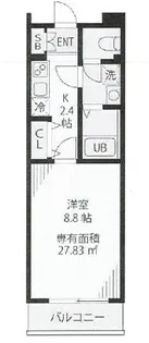 シティコート千川【2階】の間取り