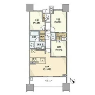 ザ・パークハウス名古屋【3階】の間取り