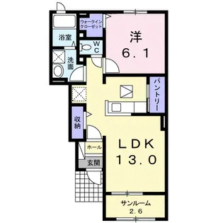 アイメニーエヌケーIV【1階】の間取り