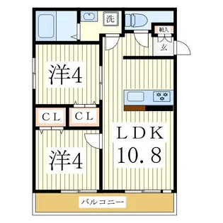 ミア流山【1階】の間取り