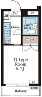 トーシン八王子本町【4階】の間取り