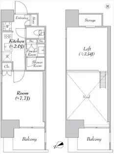 カナルフロント芝浦【11階】の間取り