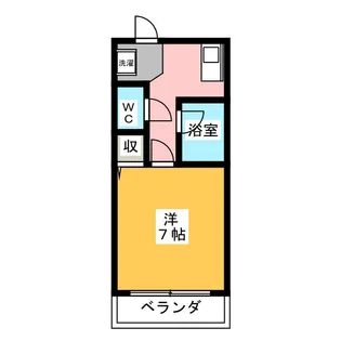 秋広コーポA【1階】の間取り