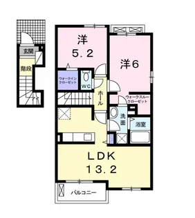 クレール【2階】の間取り