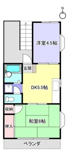 桜コーポ【2階】の間取り