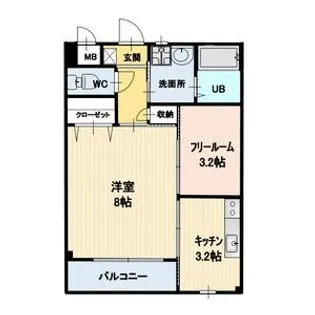 AVENUE B【1階】の間取り