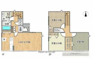静岡県浜松市中央区増楽町【一戸建】の間取り