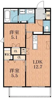 Maison de Mine Nagai Park Est.【4階】の間取り