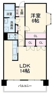 ファミール江田【1階】の間取り