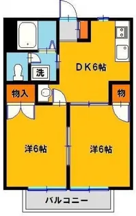 ポテトハイムB【1階】の間取り