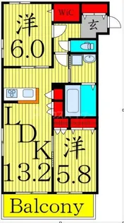 グランテラス六町【1階】の間取り