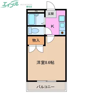 グランピアA棟【2階】の間取り