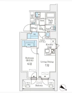 フィシオ飯田橋【2階】の間取り