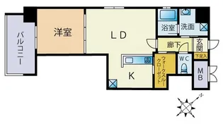 Granriver HAKATA【5階】の間取り