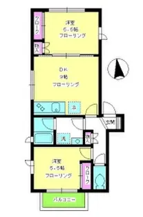 ドミール柿の木坂【2階】の間取り