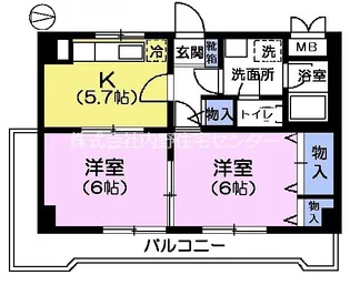 ドネグレイス立川ビル【3階】の間取り