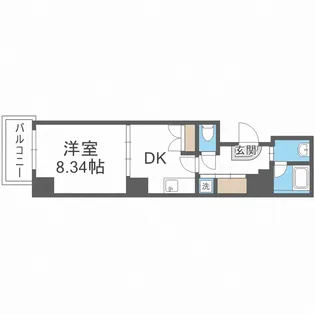 Peridot 内平野町【4階】の間取り