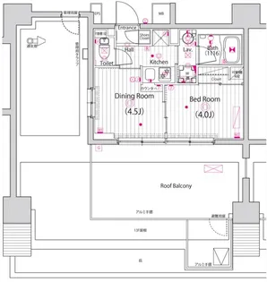 ガーラ・ステーション川崎平間【14階】の間取り