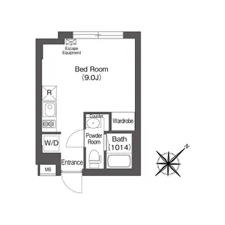 エスタート大井町フォレスト【3階】の間取り