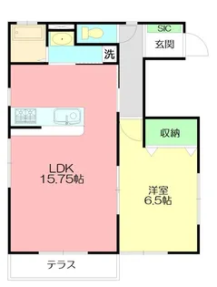 ビナーチェ【1階】の間取り