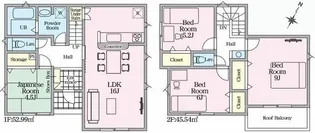 広島県大竹市新町2【一戸建】の間取り