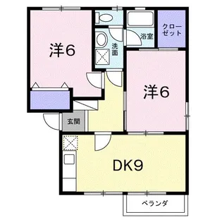 宮城県柴田郡柴田町西船迫3【アパート】の間取り