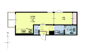 REGALEST太子堂駅前【3階】の間取り