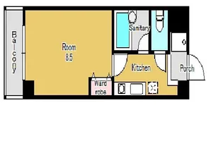 クローバーハイツIII【6階】の間取り