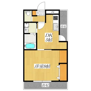 山一東尾久ステーツ【3階】の間取り