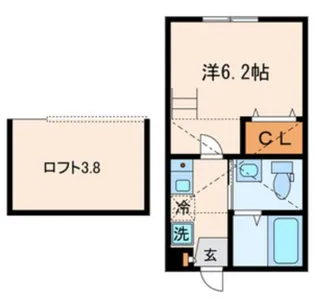 ケイ・アパルトメント山王【1階】の間取り