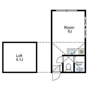 クラブ・ザ・ユナイト・ピサネロ【2階】の間取り