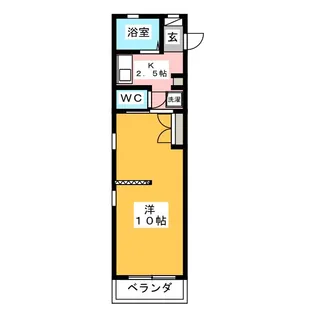 アミューズコート【3階】の間取り