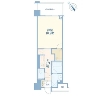 クロスエアタワー【12階】の間取り