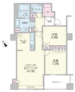 ザ・神宮前レジデンス【6階】の間取り