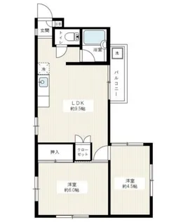 ドルフ本町B棟【2階】の間取り