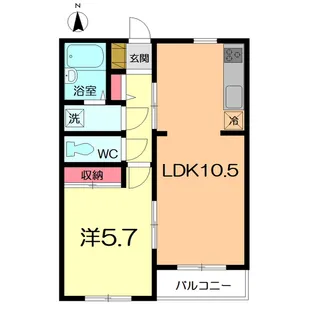 グランパレス日進【1階】の間取り