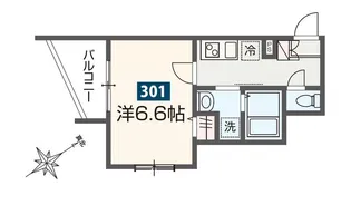 MELDIA瑞江【3階】の間取り
