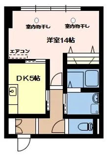 八幡ビル【2階】の間取り