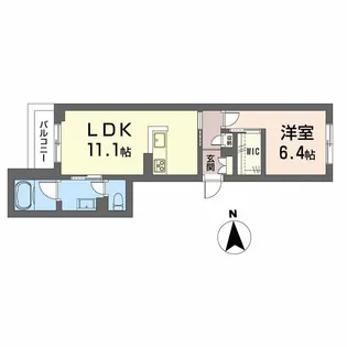 アメリス【3階】の間取り