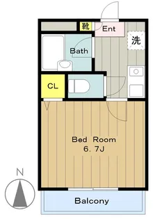 シーガルハイツ登戸【2階】の間取り