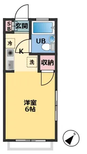 ひまわりガーデン千葉II【2階】の間取り