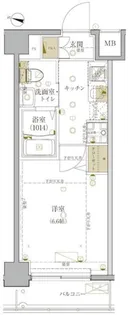 GROWS NISHI YOKOHAMAII【4階】の間取り